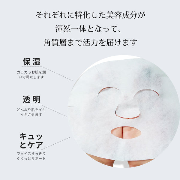 <日本製＞美友女神 アボカド＋ザクロ＋ユズ エッセンスマスク 505（5枚入り）- 自然の恵みで潤い満点の輝きを取り戻そう！【MGSA00505-A-075】