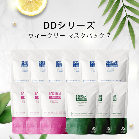 若々しい肌を手に入れましょう！MITOMO CICA コラーゲン ヒアルロン酸x2ペプチドウィークリーフェイスマスクパック4コンボセット<日本製＞【TMDD00001-06-100】