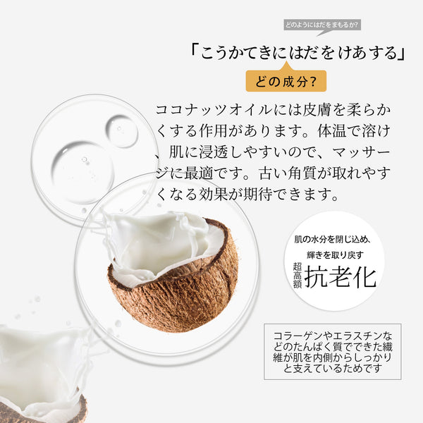 ミトモ ナチュラルココナッツオイル 弾力フェイシャルマスク- 贅沢な潤いと弾力を肌にもたらす！【MTSS00512-C-1Jx003】